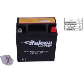 Falcon KMT Çelik 100 12 V 5 AHR 12N5L-BS Kuru Akü