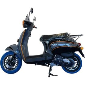 Falcon Turtle 50 Siyah Gri Benzinli Scooter