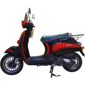 Falcon Turtle 50 Siyah Kırmızı Benzinli Scooter
