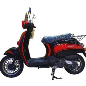 Falcon Turtle 50 Siyah Kırmızı Benzinli Scooter