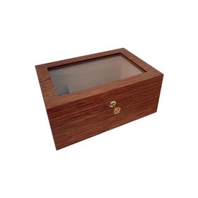 Falconetti RB98 Sedir Ağacı Camlı Humidor Puro Kutusu
