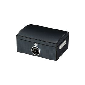 Falconetti RC05 Siyah Karbonfiber 2 Katlı Humidor Puro Kutusu