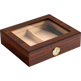 Falconetti RC06KHV Kahverengi Camlı Humidor Puro Kutusu