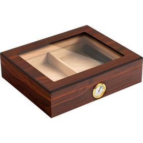 Falconetti RC06KHV Kahverengi Camlı Humidor Puro Kutusu