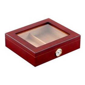 Falconetti RC06KR Kırmızı Camlı Humidor Puro Kutusu