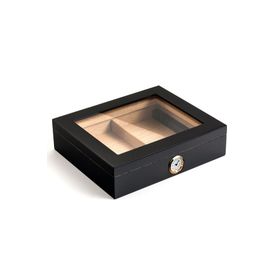 Falconetti RC06SY Siyah Camlı Kısa Humidor Puro Kutusu