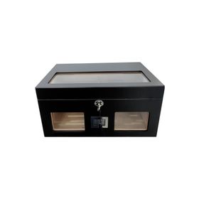Falconetti RC59SY Siyah 2 Katlı Camlı Dijital Humidor Puro Kutusu