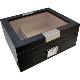 Falconetti RC62 Siyah Camlı Humidor Puro Kutusu