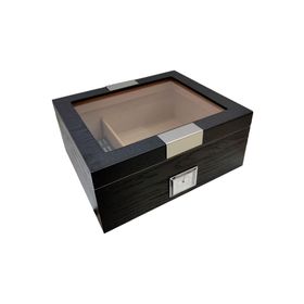Falconetti RC62 Siyah Camlı Humidor Puro Kutusu