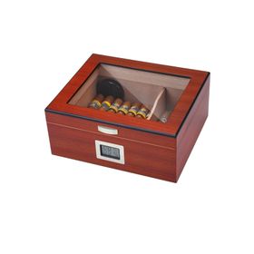 Falconetti RD47 Açık Kahverengi Camlı Humidor Puro Kutusu