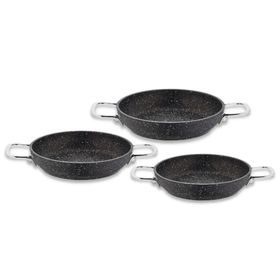 Falez 3019 Black Lıne Granit 6 Parça Sahan Seti