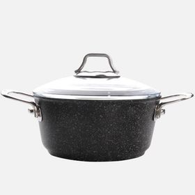 Falez Black Line 20 cm Derin Granit Tencere