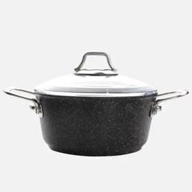 FALEZ Black Line 24cm Granit Tek Basık Tencere