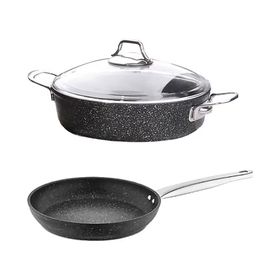 Falez Black Line Granit Döküm 26 cm Kısa Tencere