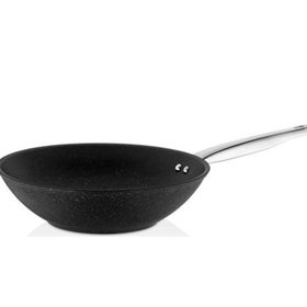 Falez Black Line Granit Döküm 28 cm Wok Tava