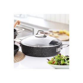 Falez Black Line Siyah 30 cm Karnıyarık Tenceresi
