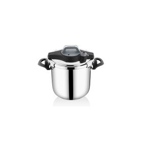 Falez CML0162 Casa Milano Vento 7 lt Siyah Gri Düdüklü Tencere