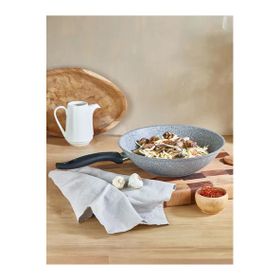 Falez Cost 28 cm Granit Gri Wok Tava