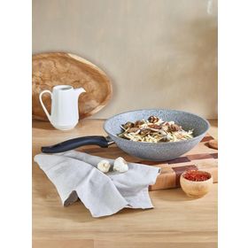 Falez Cost 28 cm Granit Gri Wok Tava