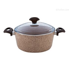 Falez Creamy 24 cm Granitec Derin Tencere