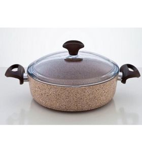 Falez Creamy Granitec 28 cm Kısa Granit Tencere