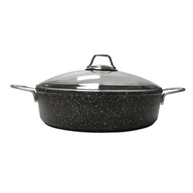 Falez Granit Döküm Siyah Karnıyarık 24 cm Tencere
