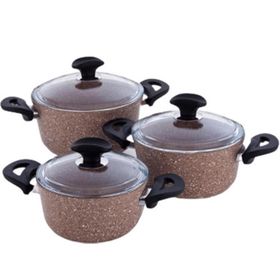 Falez Milk Brown Granitec Güveç Set
