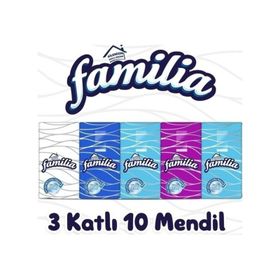 Familia 3 Katlı 10 Paket Mendil