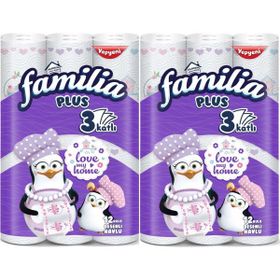 Familia Kağıt Havlu Plus Love My Home Desenli, 12'li Rulo