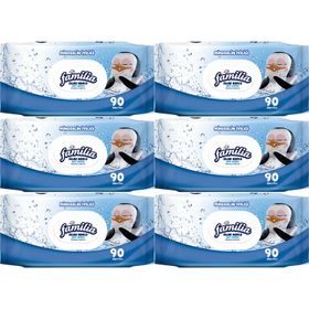 Familia Mineralin İyiliği 6x90 Yaprak Islak Havlu Mendil
