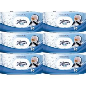 Familia Mineralin İyiliği 6x90 Yaprak Islak Havlu Mendil