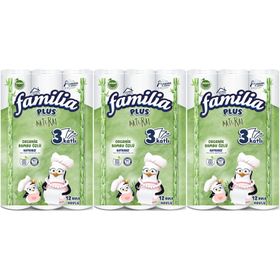 Familia Natural Organik Bambu Özlü 3 Katlı 12'li Kağıt Havlu