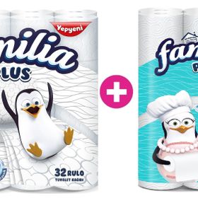 Familia Plus 12x32'li Çoklu Paket Tuvalet Kağıdı