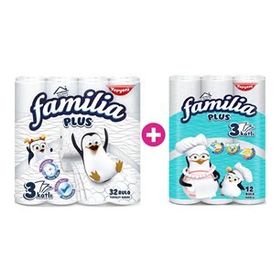 Familia Plus 12x32'li Çoklu Paket Tuvalet Kağıdı