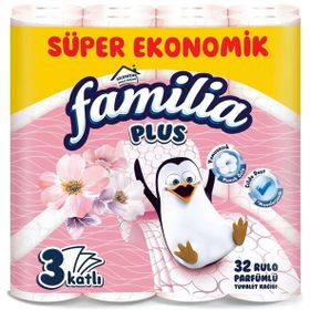Familia Plus 3 Katlı 32 Li Paket Sihirli Çiçekler Parfümlü Tuvalet Kağıdı