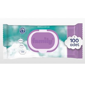 Family 100'lü Islak Havlu