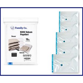 Family Co. 5 Parça 50x70 2.60x80 2.80x100 1 Vakumlu Hurç Poşet Setleri
