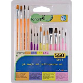 Fanart Academy 550 15'li Seri Fırça Seti