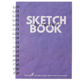 Fanart Academy 8672 Sketch Book Mor 120 gr Spiralli 50 Yaprak A6 Defter