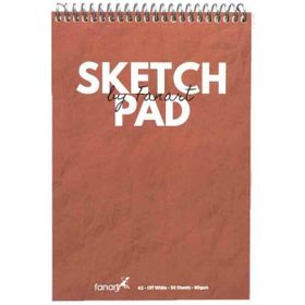 Fanart Academy A5 Bordo 80 gr Spiralli 50 Yaprak Sketch Pad