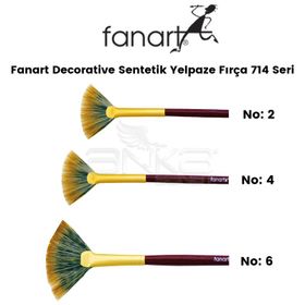 Fanart Decorative 714 Seri Sentetik Yelpaze Fırça