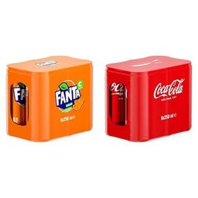 Fanta 250 ml Portakal Aromalı Kutu + Coca-Cola 250 ml Orijinal Tat Kutu Kola (6 adet)