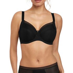 Fantasie Fusion Askılı Yan Destekli Tam Kaplamalı Siyah Kadın Sütyen