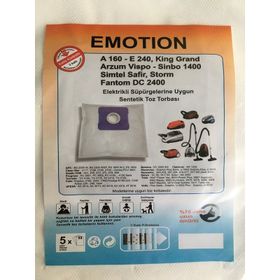 Fantom Carbon Black CB 2000 10 Adet Uyumlu Süpürge Toz Torbası