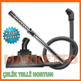 Fantom DC 4300 4 Çeker Elektrikli Çelik Telli Süpürge Hortumu Hortum Emici Başlık Teleskopik Boru