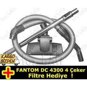 Fantom DC 4300 4 Çeker Emici Başlık Teleskopik Boru Hortum Seti