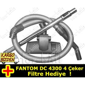 Fantom DC 4300 4 Çeker Emici Başlık Teleskopik Boru Hortum Seti