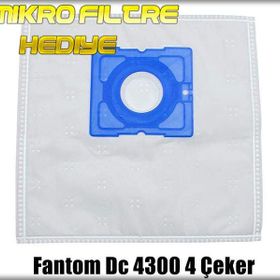Fantom DC 4300 4 Çeker Kızağı Uyumlu Süpürge Toz Torbası