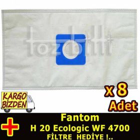 Fantom Ecologic WF 4700 20 Adet Süpürge Kağıt Toz Torbası