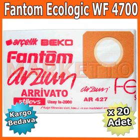 Fantom Ecologic WF 4700 20 Adet Süpürge Kağıt Toz Torbası